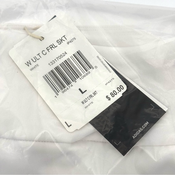 NWT New Adidas Womens Ultimate365 Frill Skort L Skirt Golf Tennis Pickleball - Picture 6 of 6
